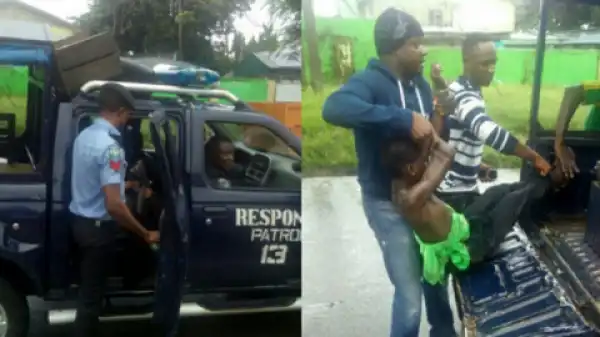 Boy Almost Killed By Mob For Stabbing Friend With Bottle In Calabar. Photos